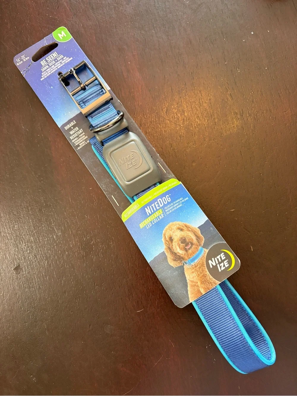 NITEDOG NITEIZE Rechargeable LED COLLAR,  sz. M